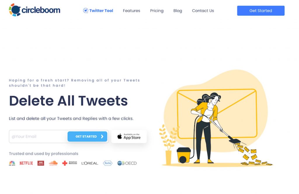 Delete your all tweets with Circleboom